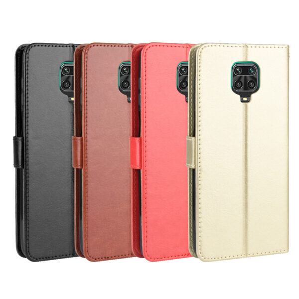 Xiaomi Redmi Note Serie Handyhülle Redmi Note 9s Einfach Crazy Horse Leder #1122 – Bild 2