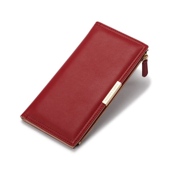 Geldbörsen Und Taschen Mode Einfarbig PU Geldbörse Universal #3939 – Bild 2